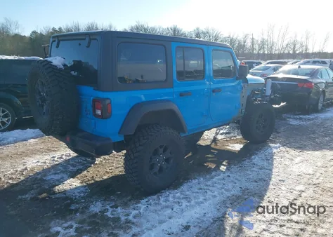 2021 Jeep Wrangler Unlimited Willys 4X4 z USA, uszkodzony, nr VIN 1C4HJXDG8MW620095